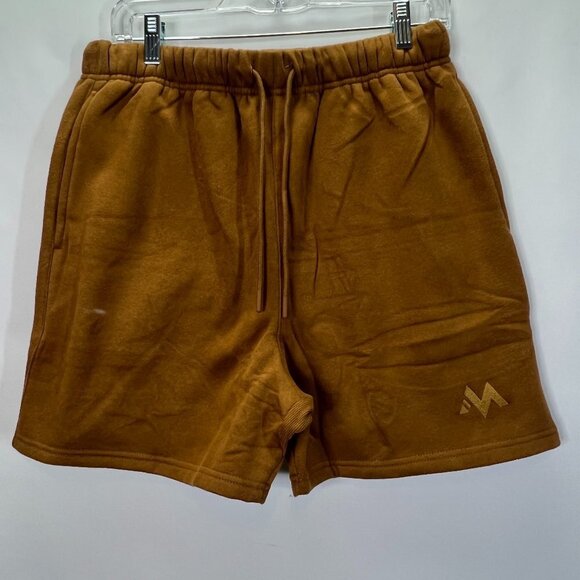 Men's Sweat Shorts Warm Fleece interior Caramel Color New Size M - Picture 1 of 3